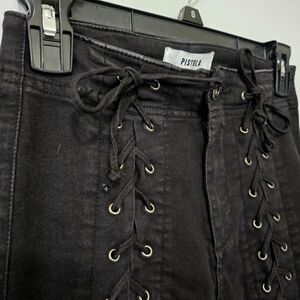 PISTOLA Lace-up Skinny Jean